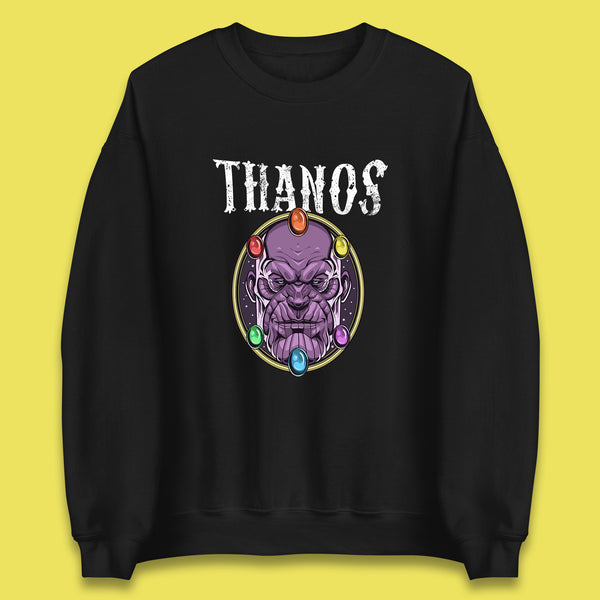 Thanos Avengers Infinity Stones Thanos Comic Book Supervillain Fictional Characters Infinity Gauntlet Marvel Villian Unisex Sweatshirt