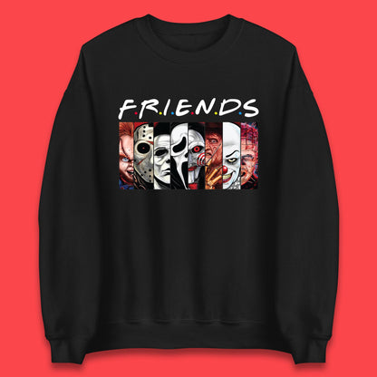 Halloween Friends Horror Movie Characters Killers Scary Friends Unisex Sweatshirt