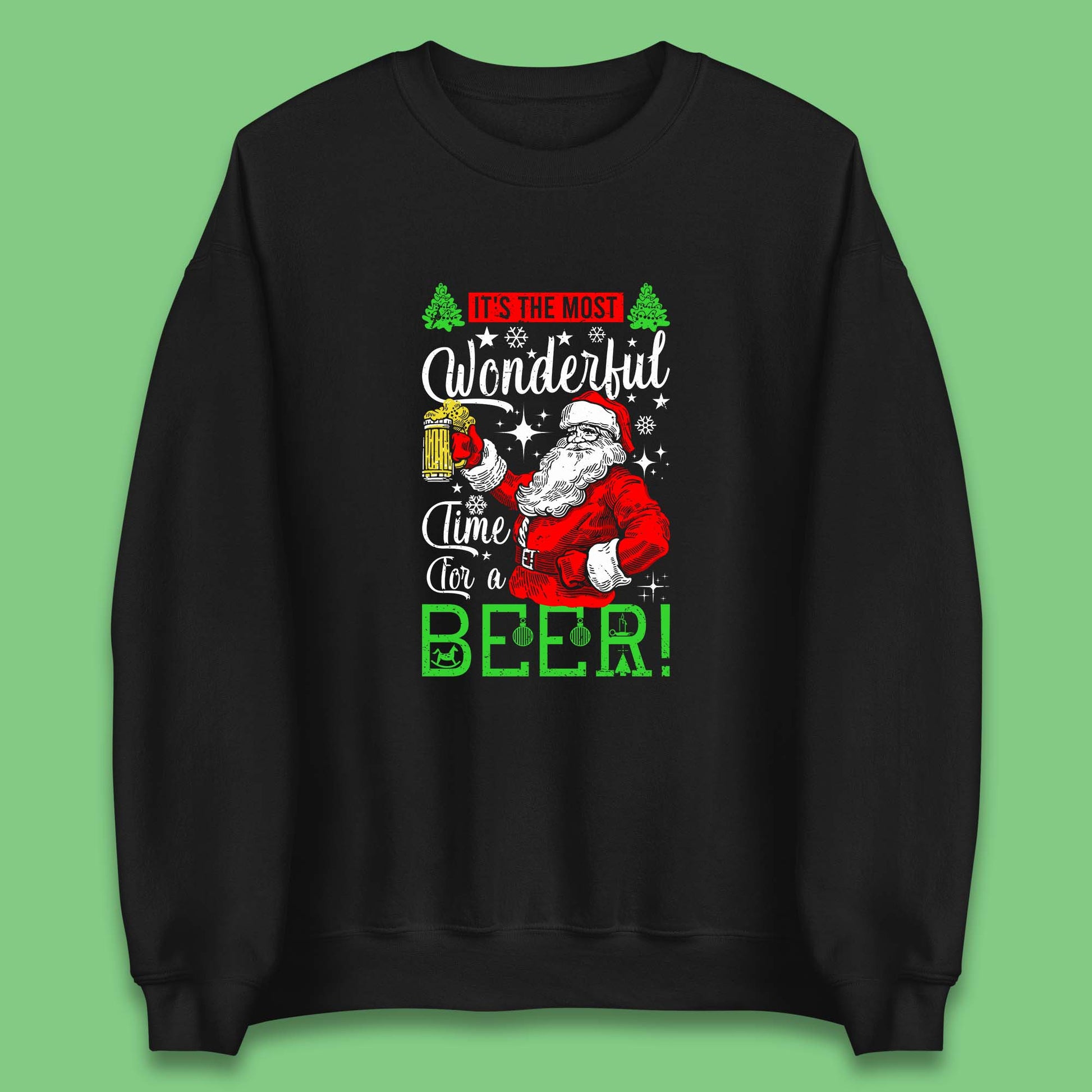 christmas santa bear sweatshirt