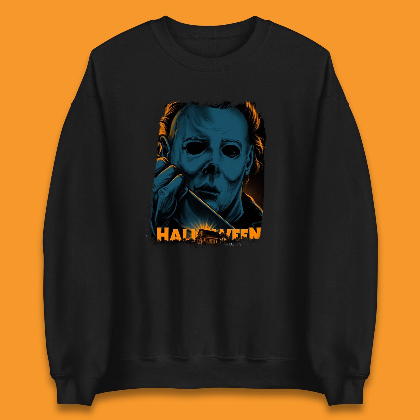 Halloween (1978) Poster Slasher Film Michael Myers Halloween Horror Thriller Movie Character Unisex Sweatshirt