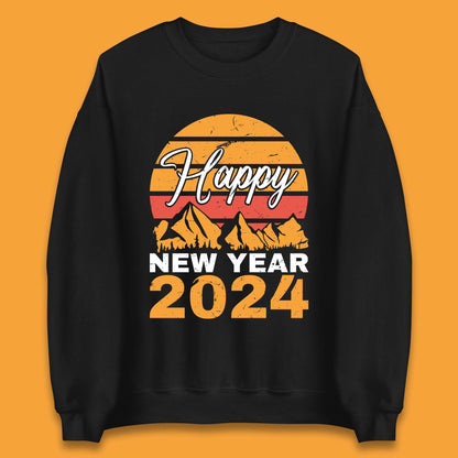 Happy New Year 2024 Camping Camping Unisex Sweatshirt
