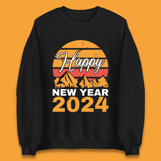 Happy New Year 2024 Camping Camping Unisex Sweatshirt