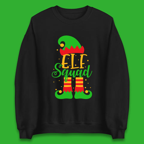 Elf Squad Merry Christmas Elf Crew Xmas Holiday Festive Unisex Sweatshirt