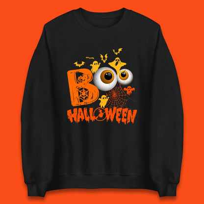 Halloween Spooky Boo Eye Balls Funny Halloween Boo Ghost Spooky Season Unisex Sweatshirt
