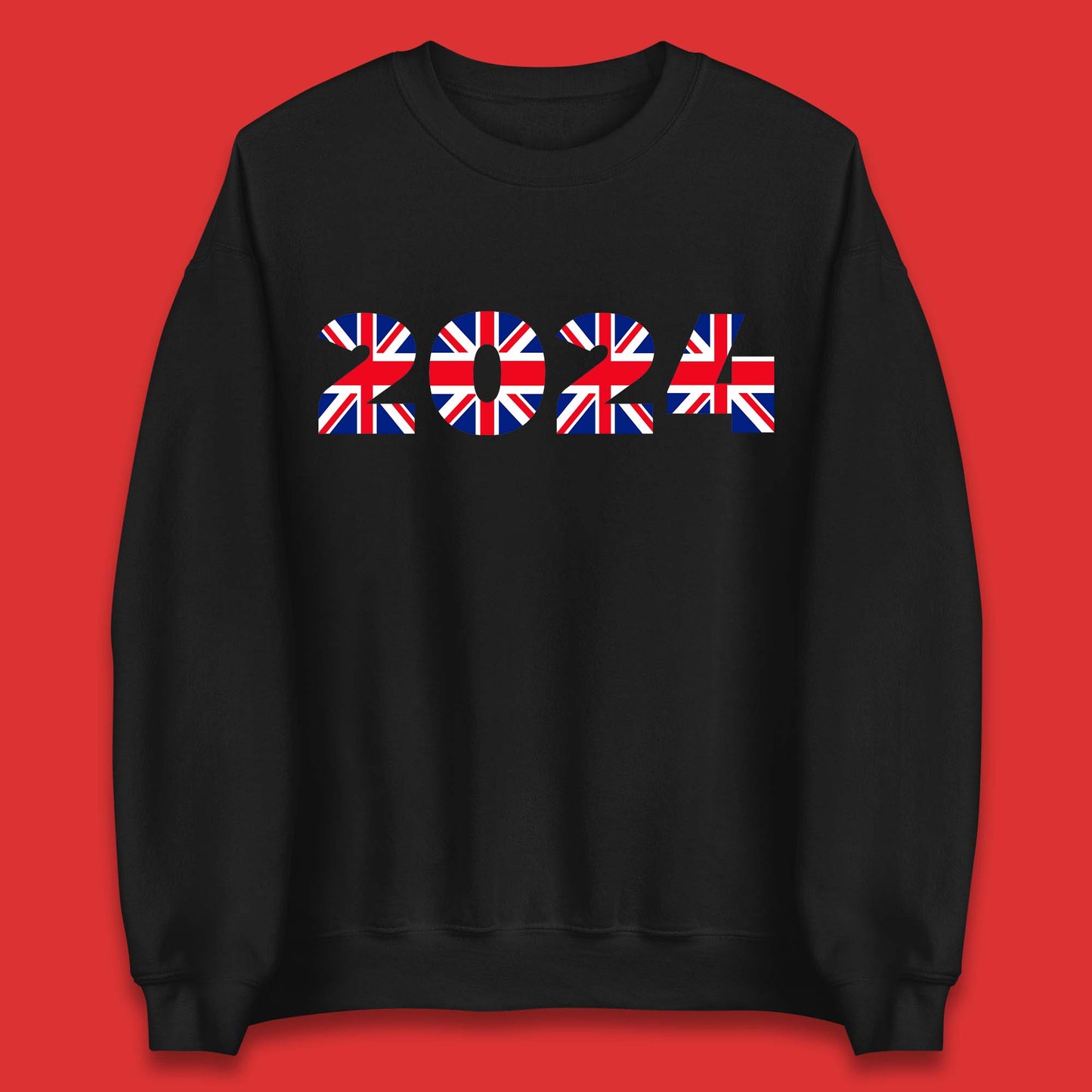 New Year 2024 UK Flag Unisex Sweatshirt