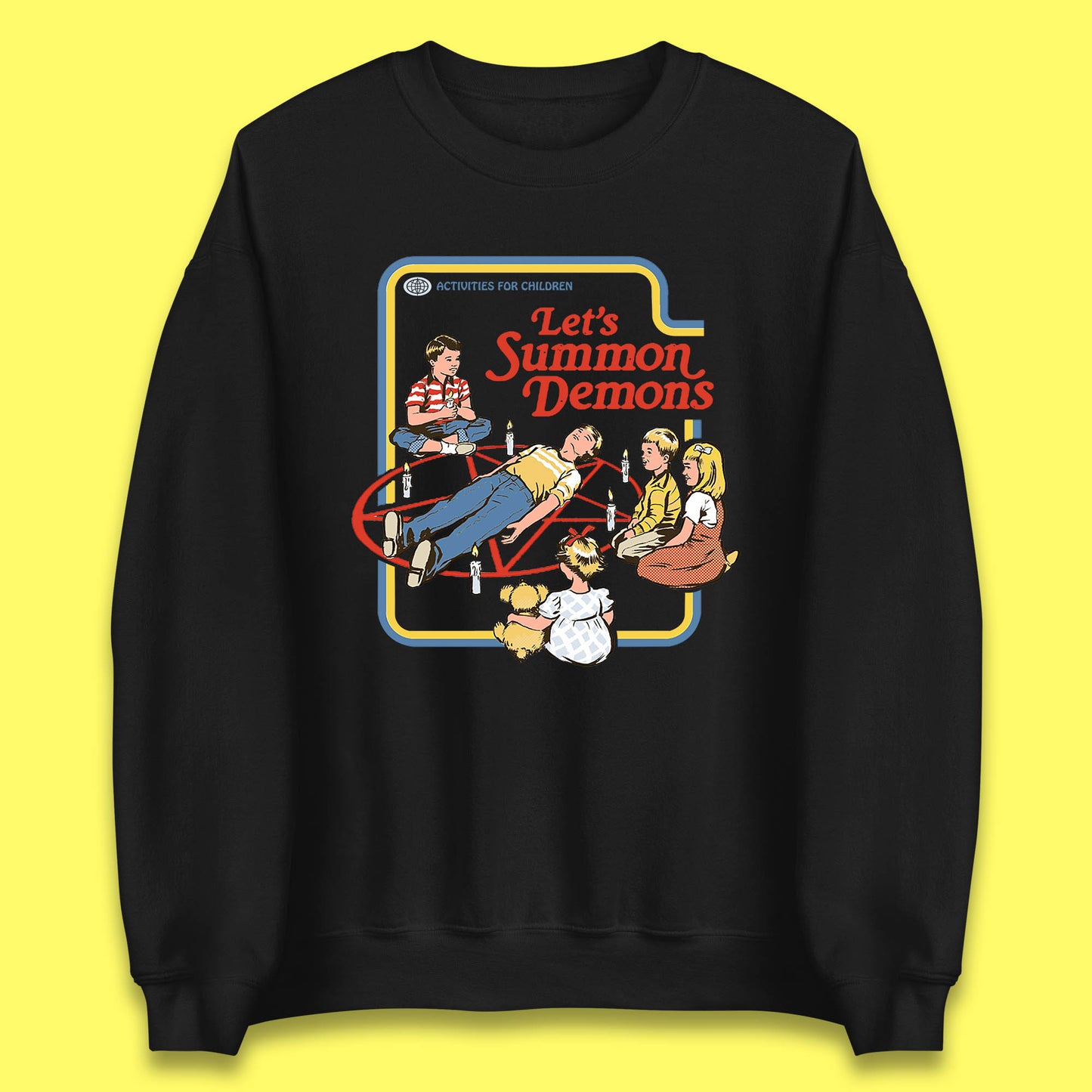 Let's Summon Demons Creepy Incantation Halloween Comic Funny Dark Humor Unisex Sweatshirt