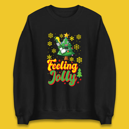feeling jolly christmas beer sweatshirt