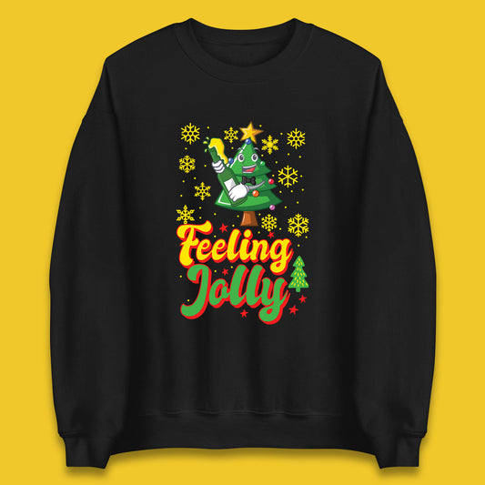 feeling jolly christmas beer sweatshirt