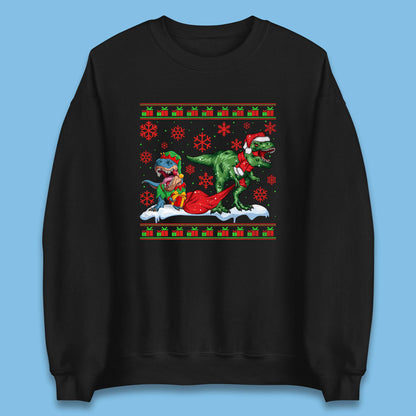 santa & elf costume sweatshirt