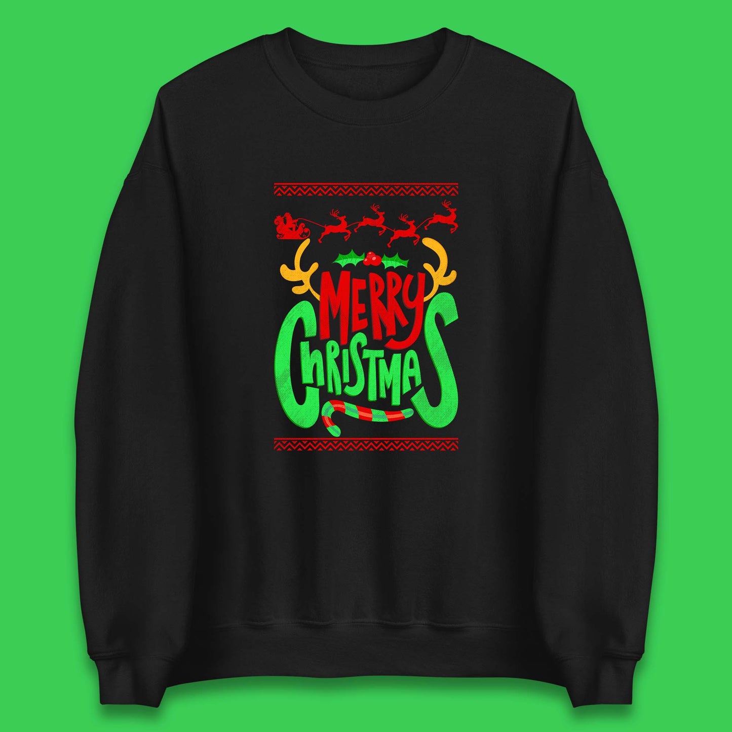 christmas reindeer antlers sweatshirt