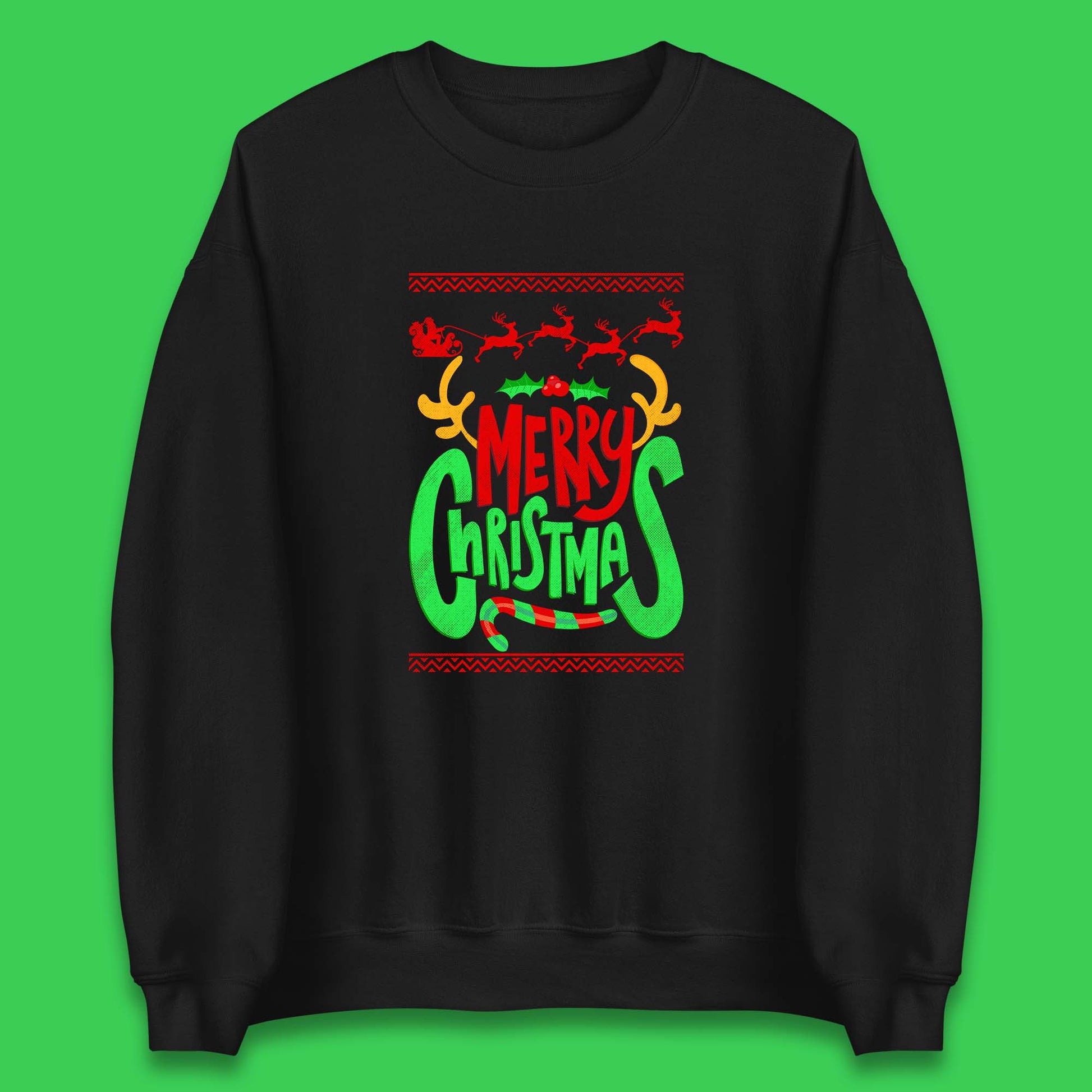christmas reindeer antlers sweatshirt