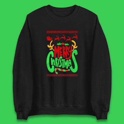 christmas reindeer antlers sweatshirt