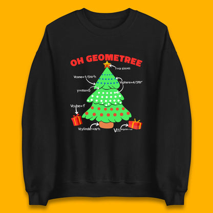 oh geometree christmas tree math geometry sweatshirt