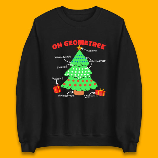 oh geometree christmas tree math geometry sweatshirt