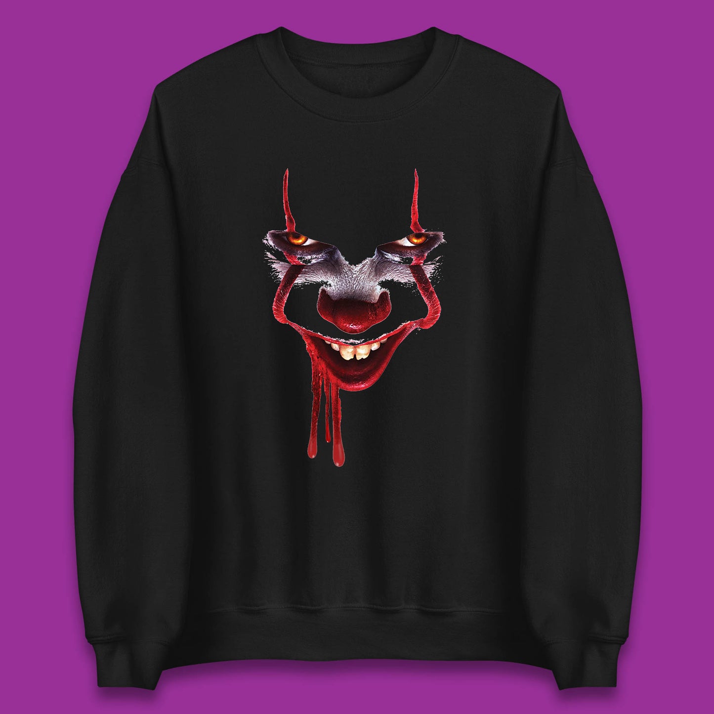 Pennywise Clown IT Chapter 2 Halloween Horror Movie Character Unisex Sweatshirt