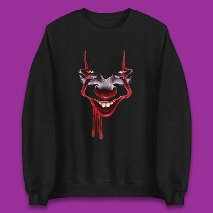 Pennywise Clown IT Chapter 2 Halloween Horror Movie Character Unisex Sweatshirt