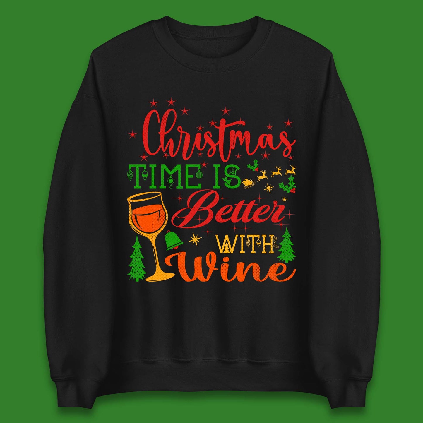 Christmas Wine Unisex Sweatshirt