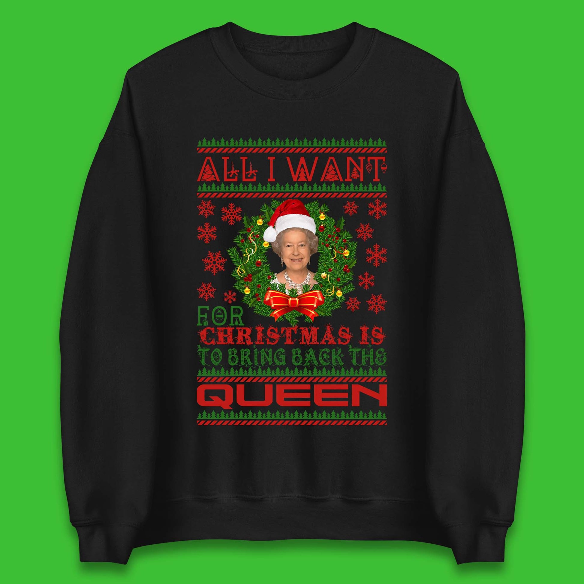 Queen Elizabeth Christmas Sweater