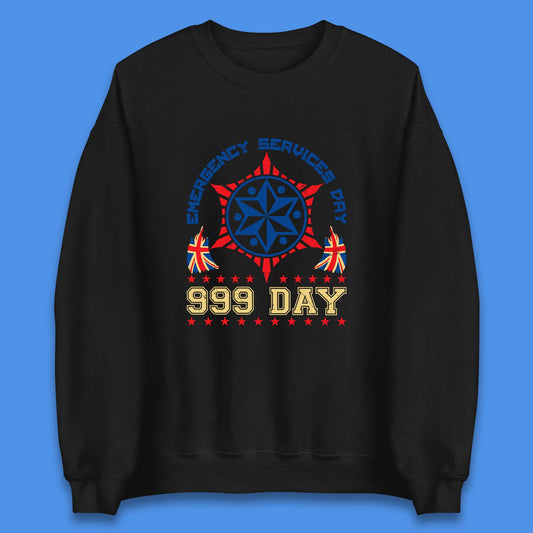 Emergency Services Day 999 Days United Kingdom Annual Holiday Emergency Services First Responder Unisex Sweatshirt