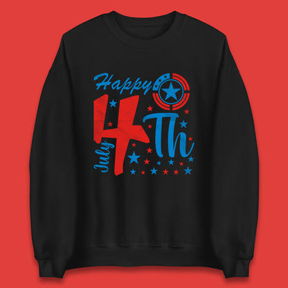 Happy 4th July United States Of America Independence Day Patriotic Celebration Fourth Of July Unisex Sweatshirt