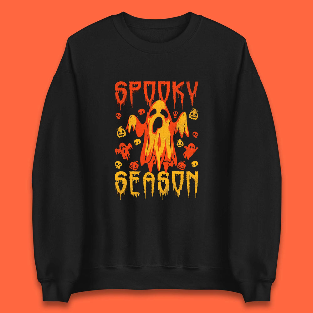 Spooky Season Halloween Ugly Scary Boo Ghost Halloween Vibes Unisex Sweatshirt