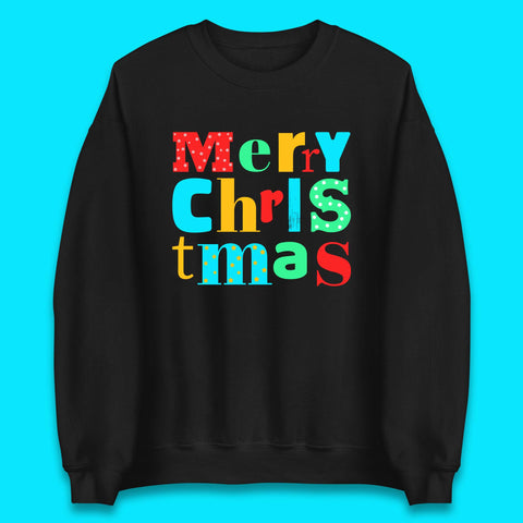 Merry Christmas Vintage Retro Style Xmas Vibes Holiday Season Unisex Sweatshirt