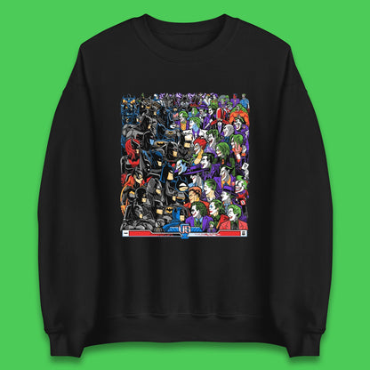 Bats VS Clowns DC Comics Batmans VS Joker Clowns Fighting Spoof Supervillain Comic Book Character Unisex Sweatshirt