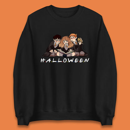 Halloween Harry Potter Series Character Harry, Ron and Hermione Friends Movie Spoof Fantasy Novels Film  Unisex Sweatshirt