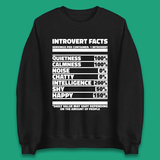 Introvert Facts Unisex Sweatshirt