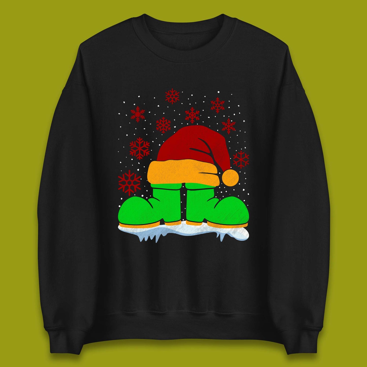 Santa Shoe Christmas Unisex Sweatshirt