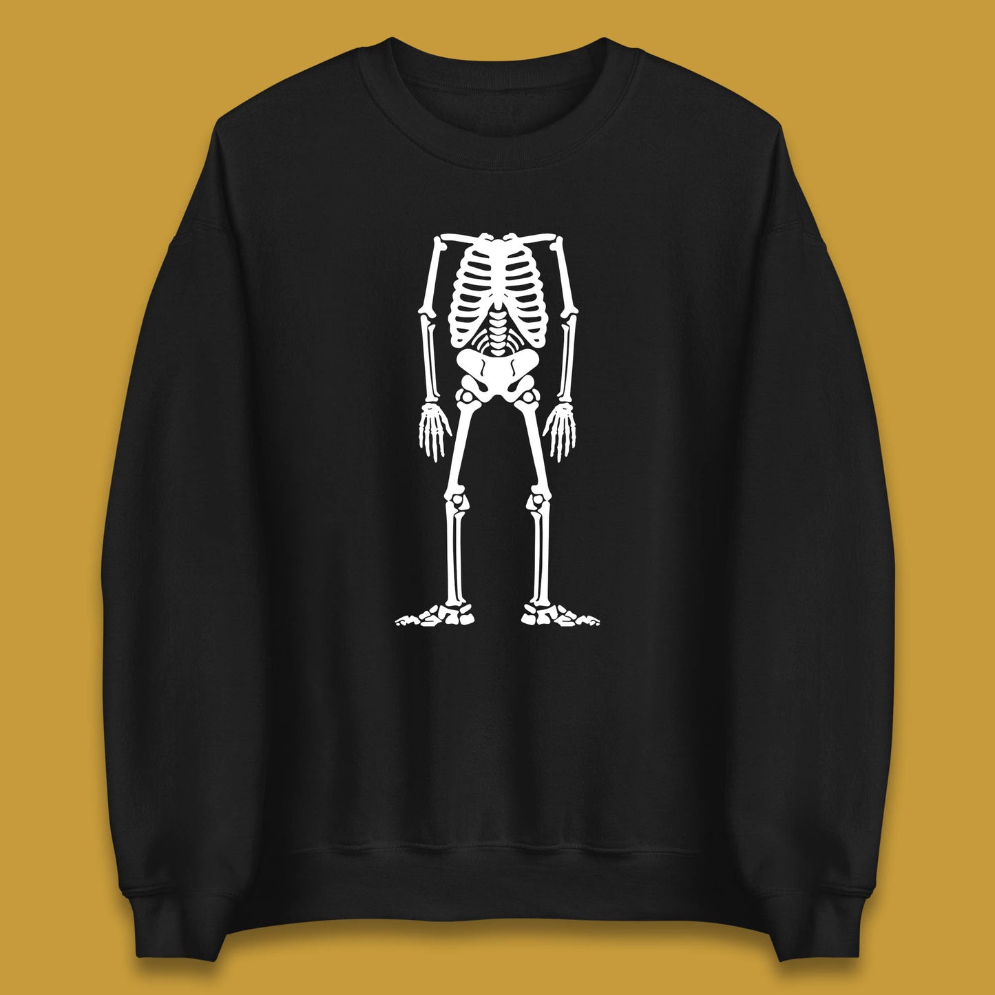 Skeleton Without Head Halloween Headless Skeleton Horror Scary Skull Unisex Sweatshirt