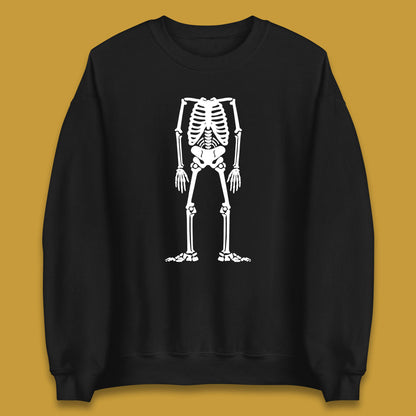Skeleton Without Head Halloween Headless Skeleton Horror Scary Skull Unisex Sweatshirt