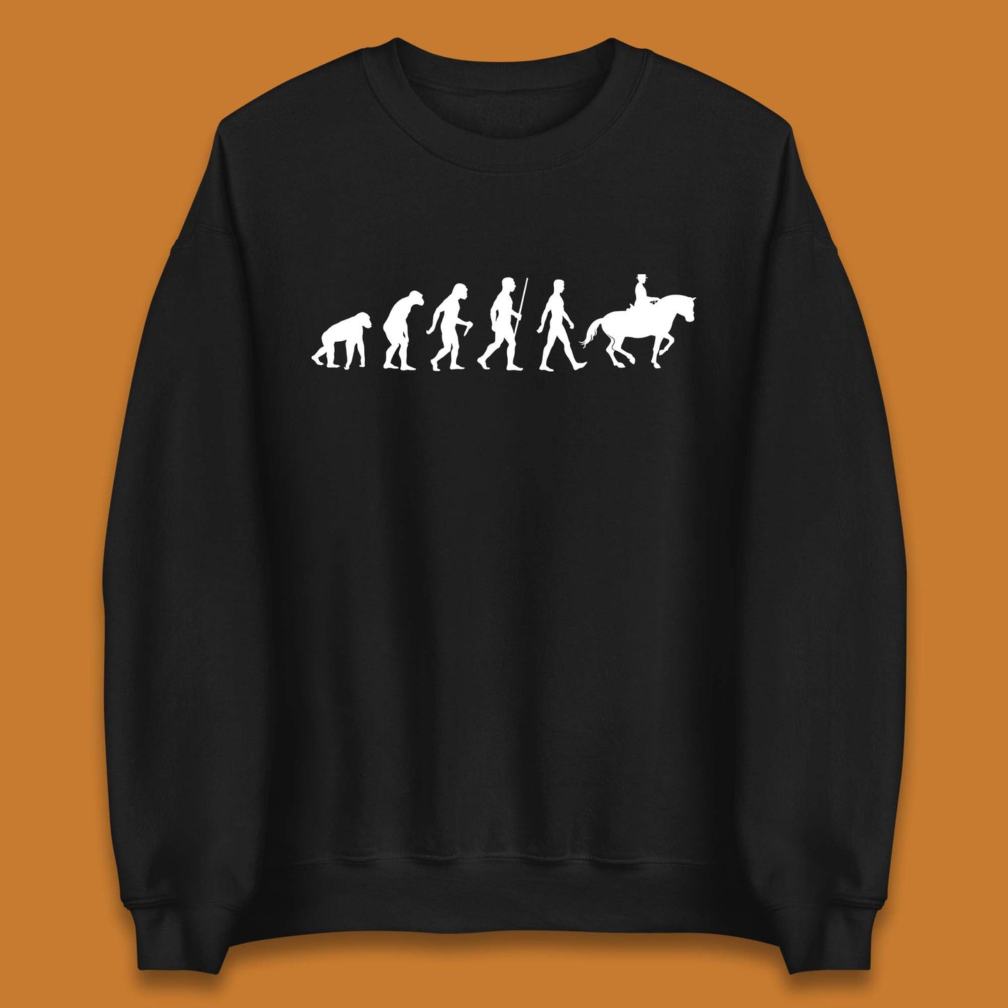 Horse Riding Evolution Equestrian Horse Racing Jockey Unisex Sweatshirt