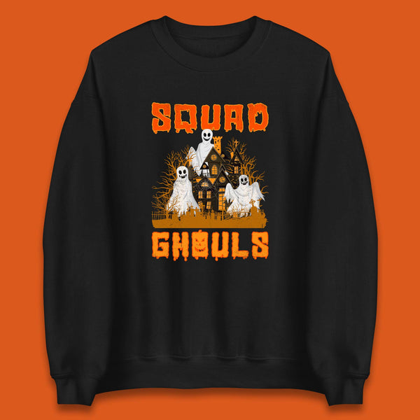 Squad Ghouls Halloween Boo Ghost Horror Scary Haunted House Unisex Sweatshirt