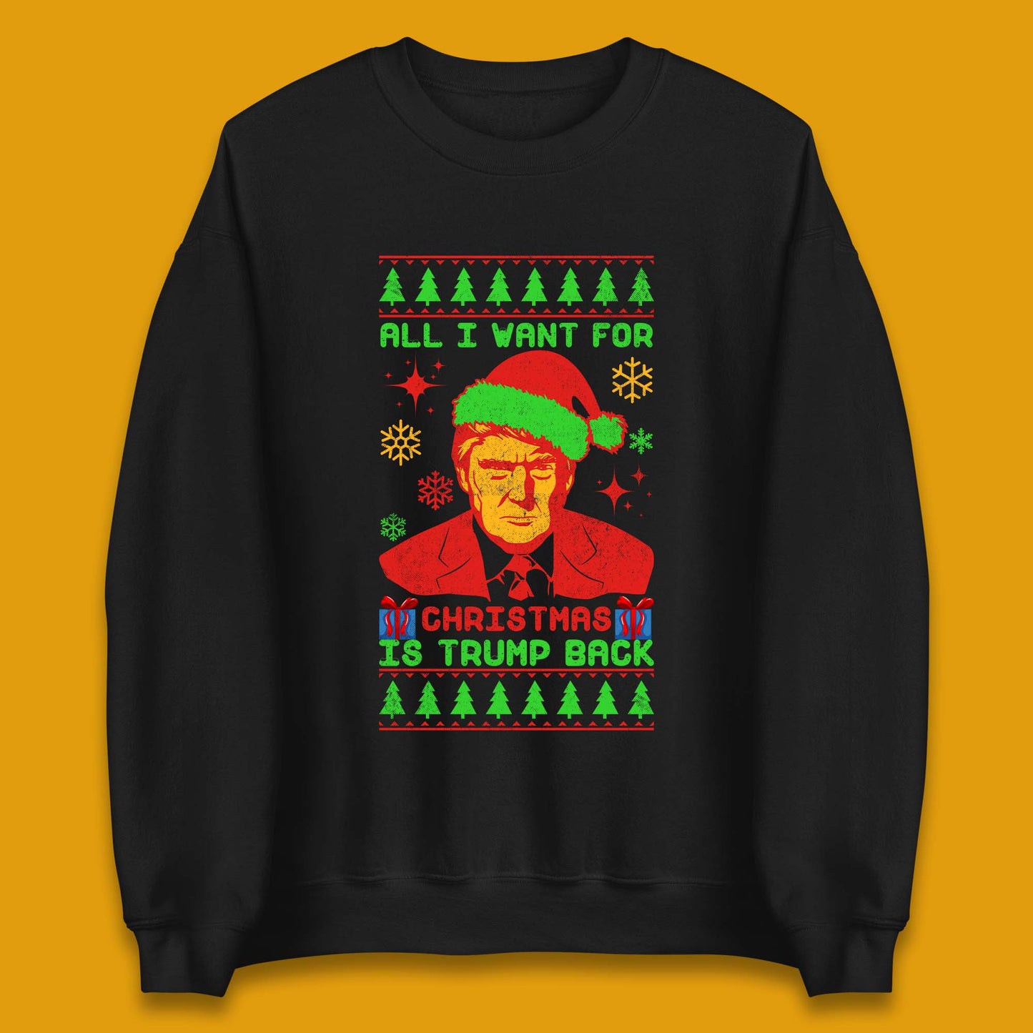 Trump Back Christmas Unisex Sweatshirt