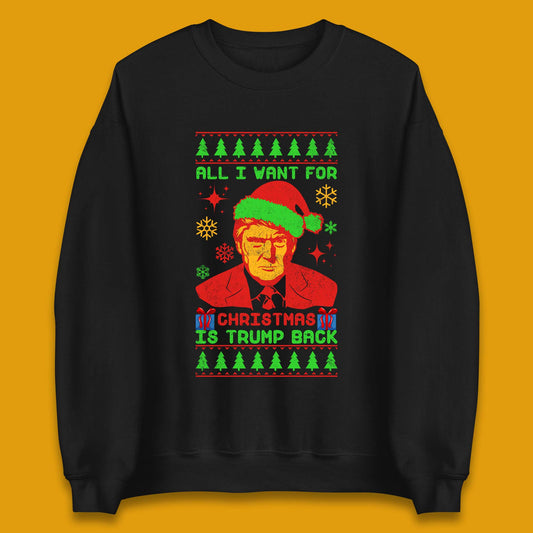 Trump Back Christmas Unisex Sweatshirt