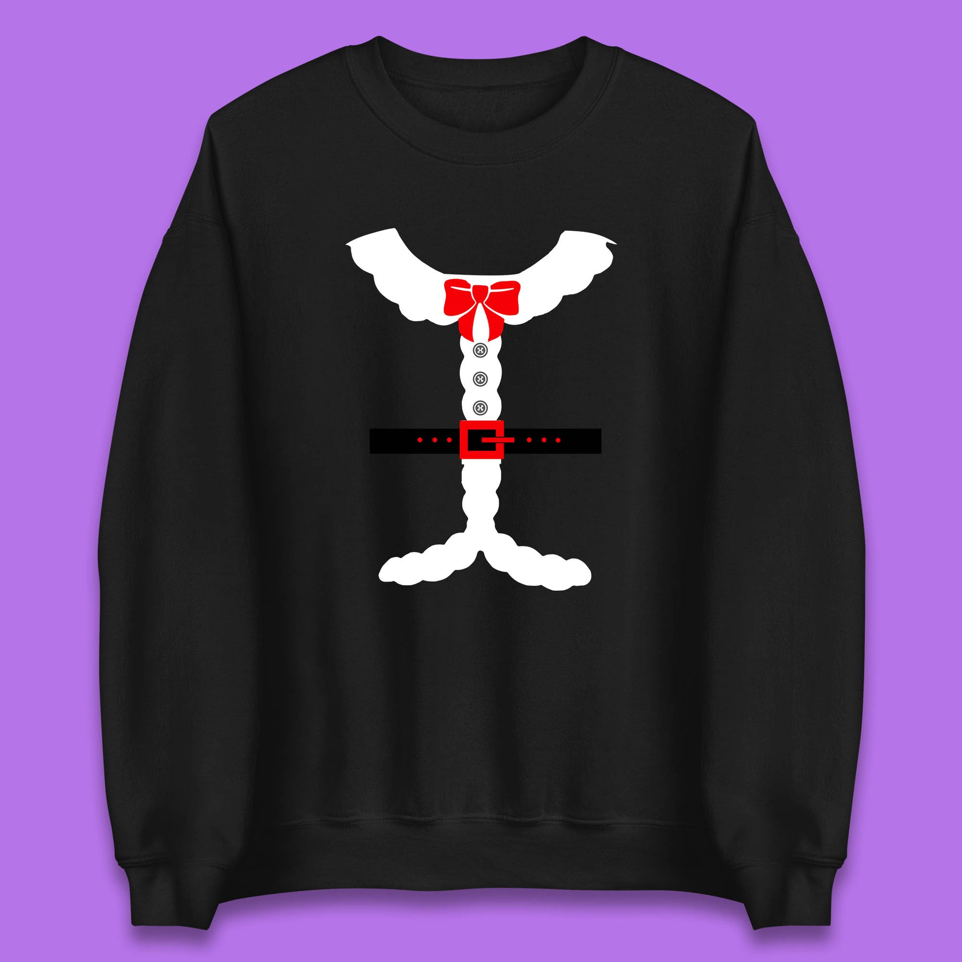 santa costume christmas sweatshirt