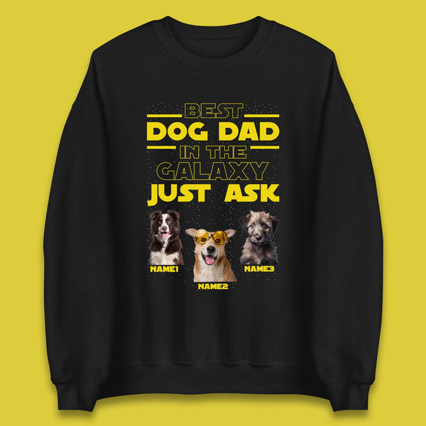 Personalised Best Dog Dad Unisex Sweatshirt