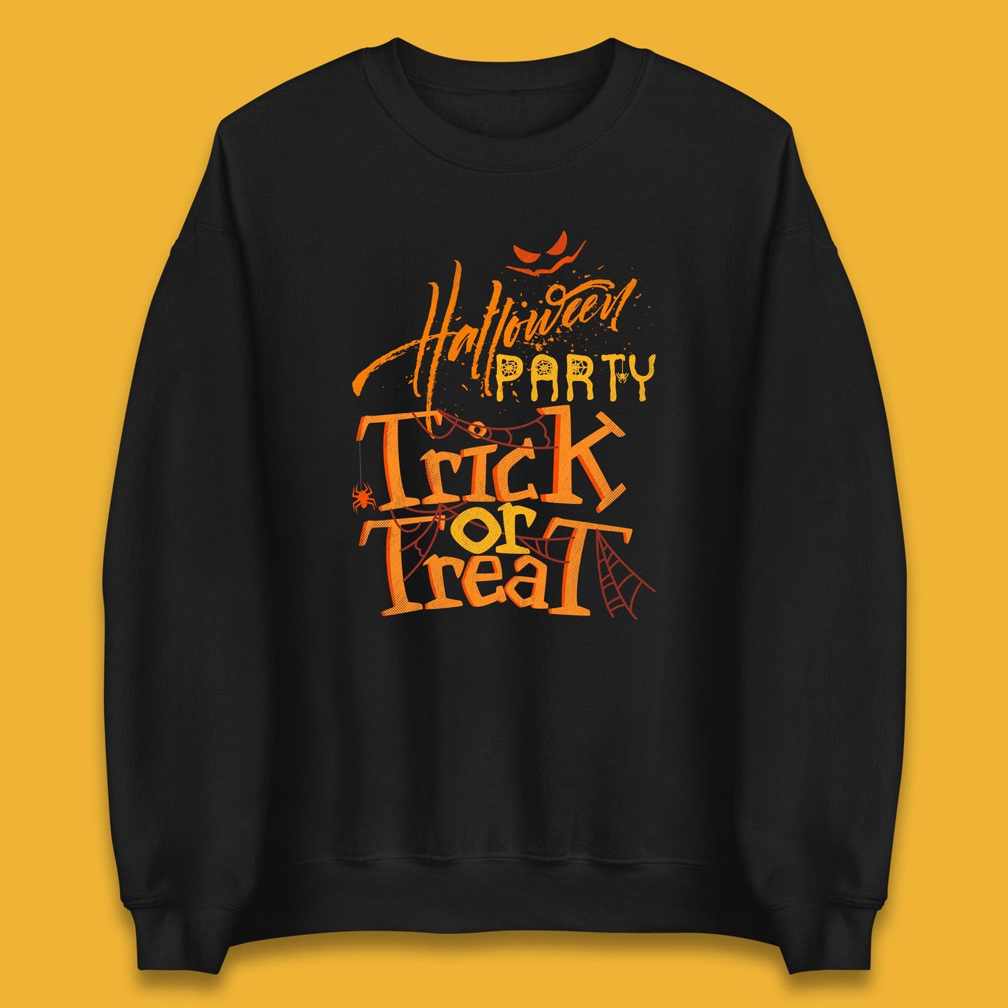Happy Halloween Trick Or Treat Horror Scary Spooky Vibes Unisex Sweatshirt