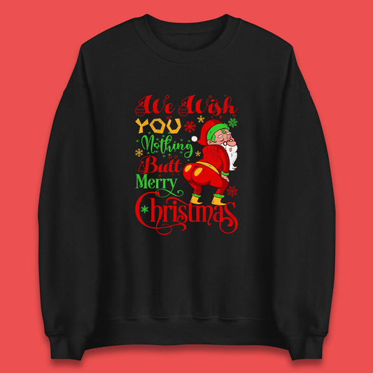 naughty santa christmas sweatshirt