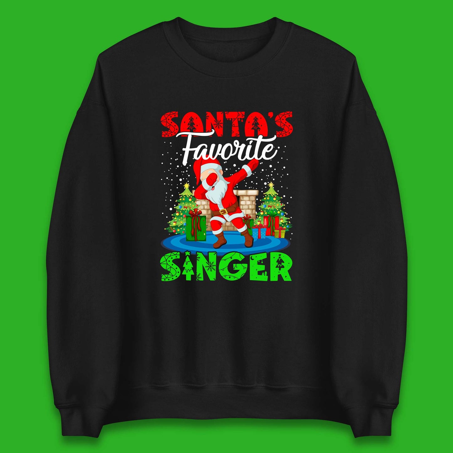 christmas dabbing santa sweatshirt