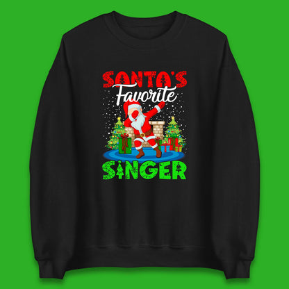 christmas dabbing santa sweatshirt