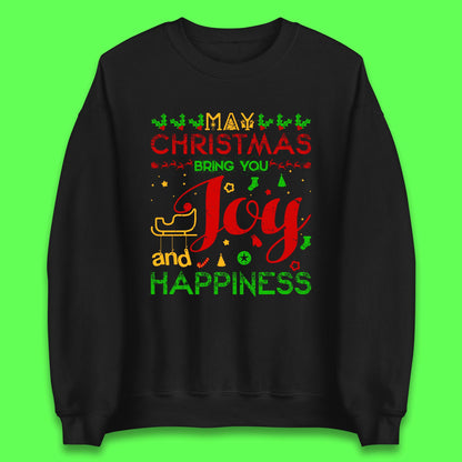 may christmas bring you joy and happiness sweatshirt