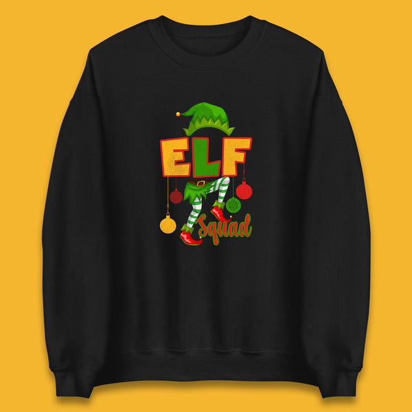 Elf Squad Christmas Matching Elf Team Costume Xmas Elves Unisex Sweatshirt