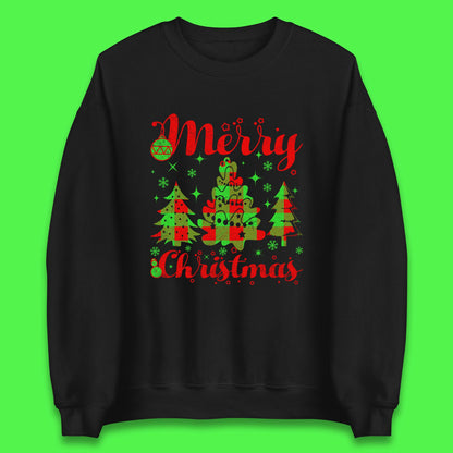 merry christmas trees sweatshirt