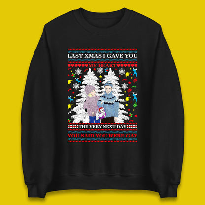 gay christmas sweatshirt