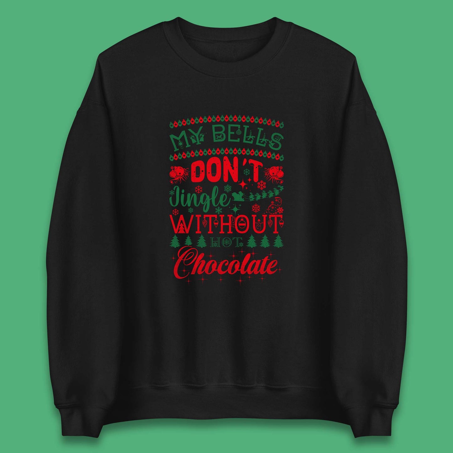 funny christmas chocolate sweatshirt