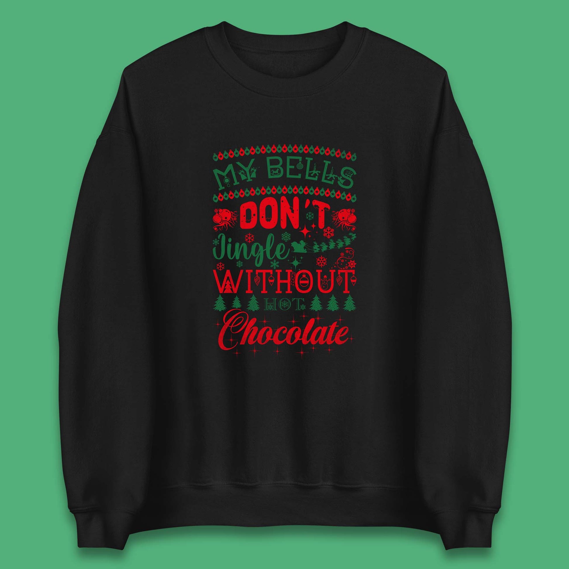funny christmas chocolate sweatshirt