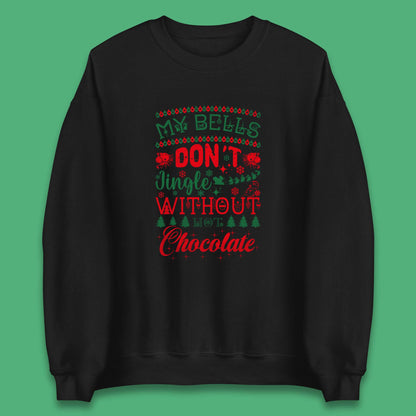 funny christmas chocolate sweatshirt
