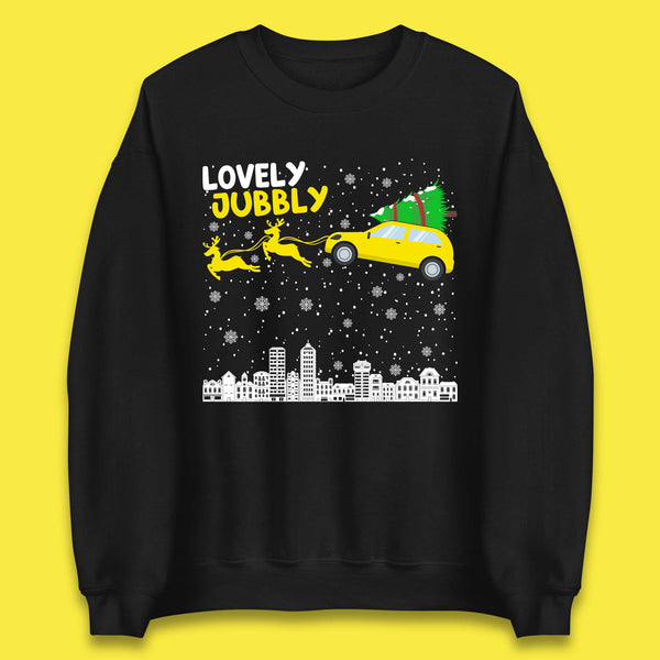 Lovely Jubbly Car Christmas Unisex Sweatshirt